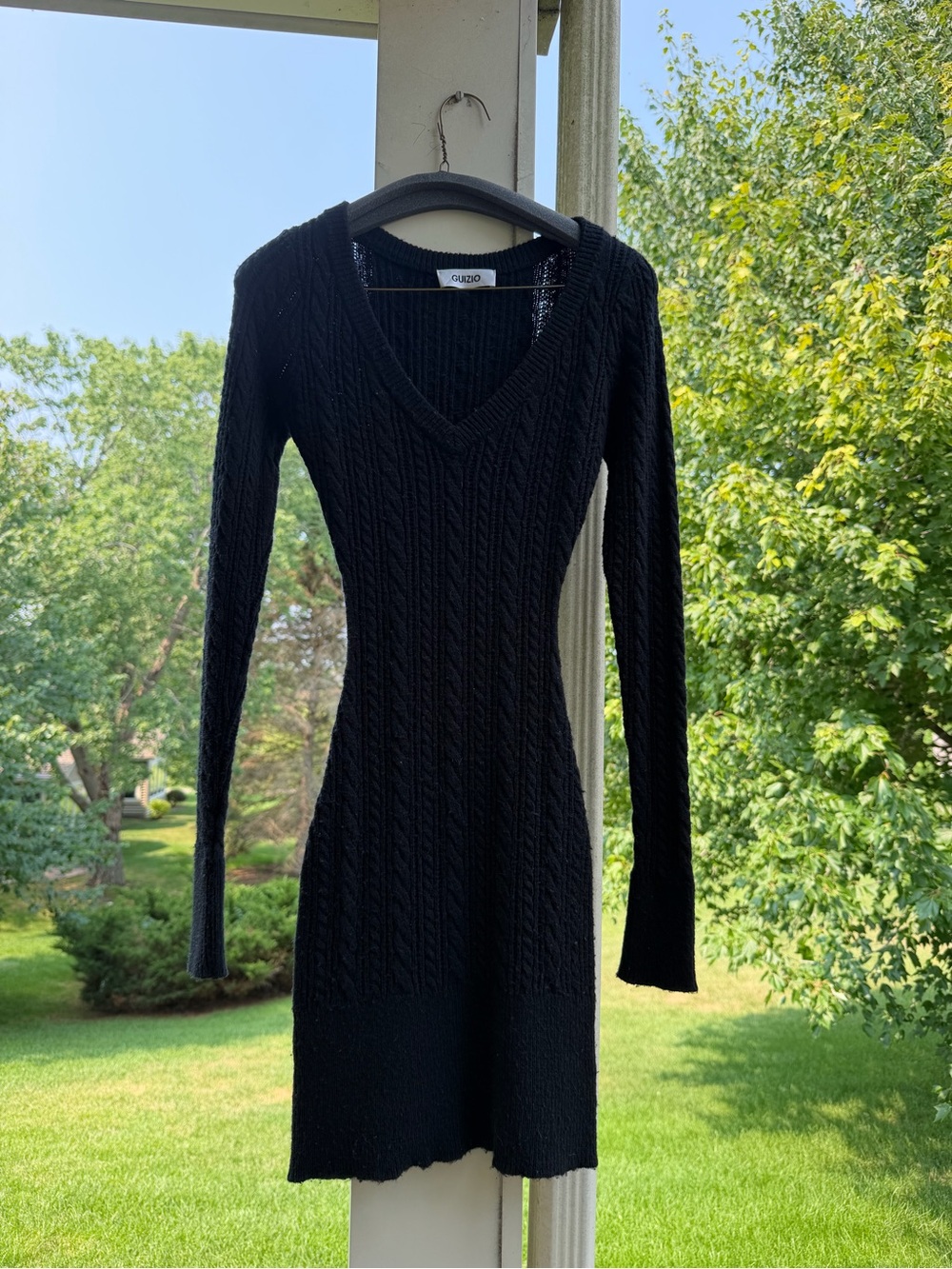 Danielle Guizio Poet Cable Knit Dress